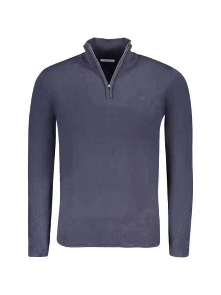 Pulover North Sails cu guler de stand-up albastru