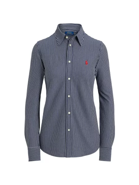 Fleece polo Polo Ralph Lauren με κέντημα με λαιμόκοψη v κόκκινο