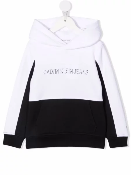 Bluza z kapturem dziecięca Calvin Klein czarna