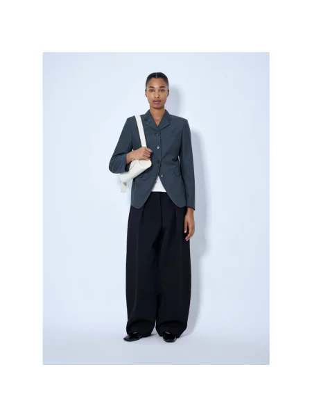Marynarka Jil Sander wełniana elegancka szara