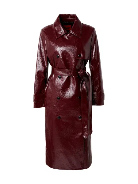 HUGO Palton de primăvară-toamnă ciclam bordo