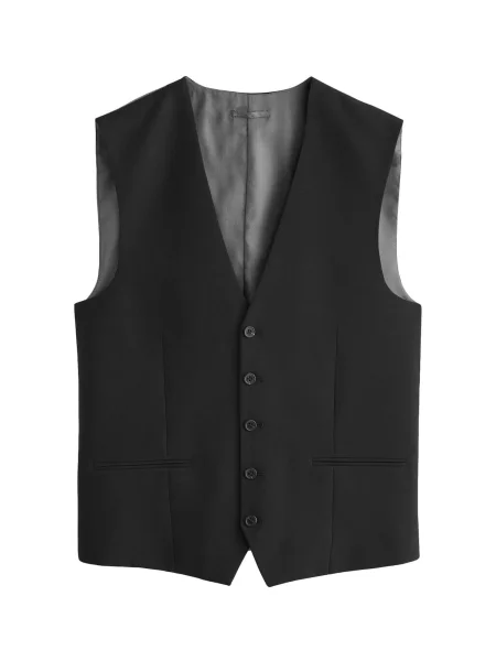 Next Vestă de costum negru