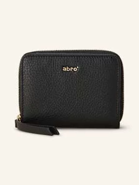 Portfel Abro skórzany elegancki czarny