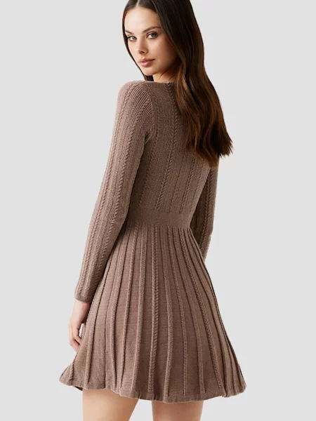 Платье миди Guess коричневое