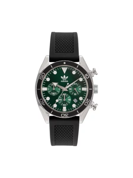 Lniany zegarek Adidas czarny