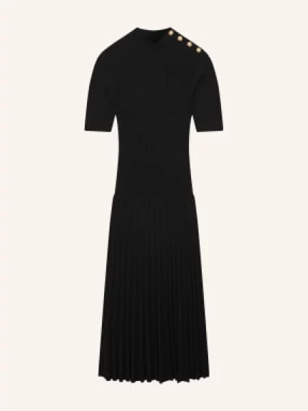 Reiss Sukienka Z Dzianiny Harriett schwarz czarna