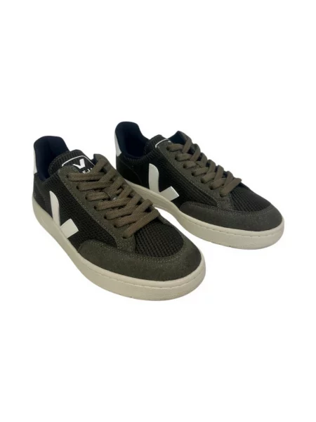 Sneakersy Veja V-12 z siateczką zielone