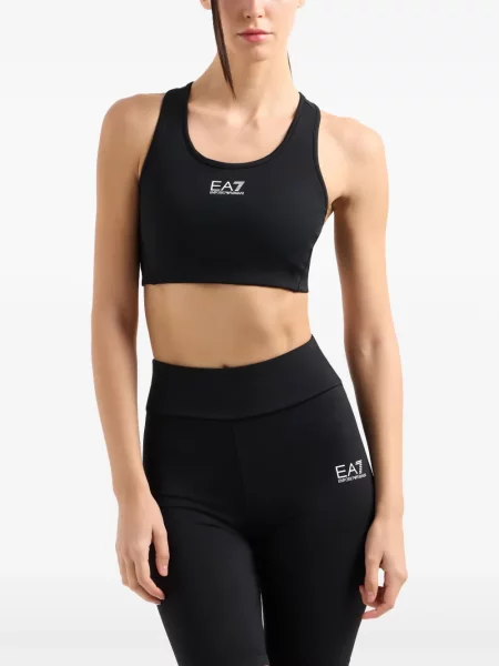Top Ea7 Emporio Armani cu imagine negru