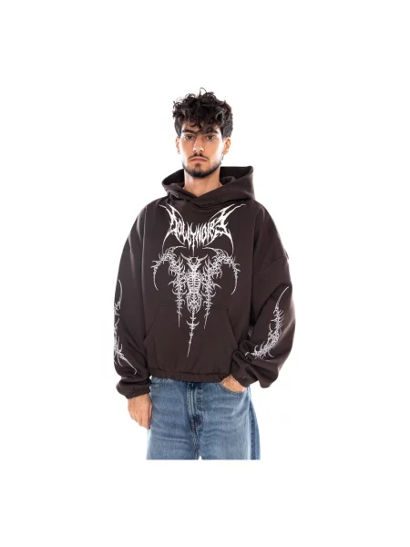 Bluza z kapturem Dolly Noire brązowa