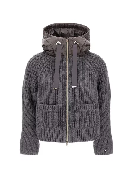Cardigan Herno de lână gri
