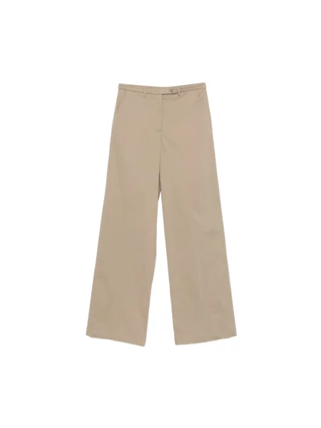 Spodnie Emporio Armani brązowe