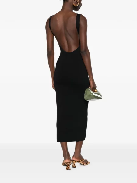 Rochie midi Cult Gaia tricotate negru