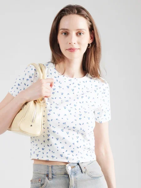 ONLY Tricou ONLFENJA albastru / verde alb