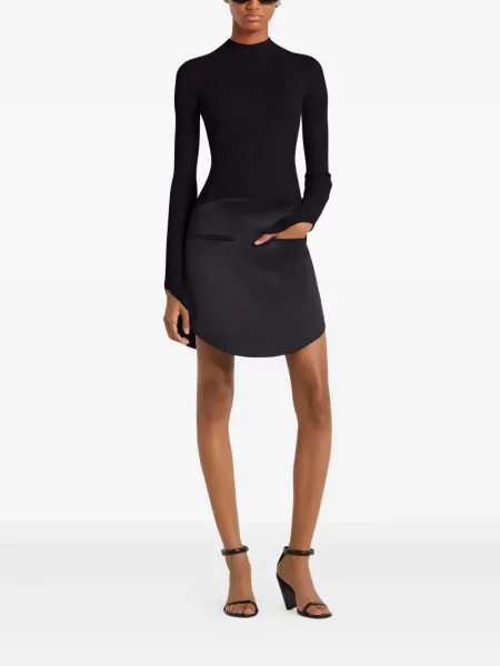 Top Courreges tricotate negru