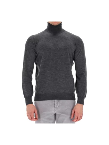 Sweter z golfem Brunello Cucinelli z kaszmiru szary