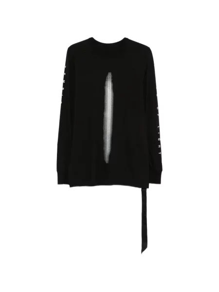 Lung tricou Rick Owens Drkshdw cu imagine negru