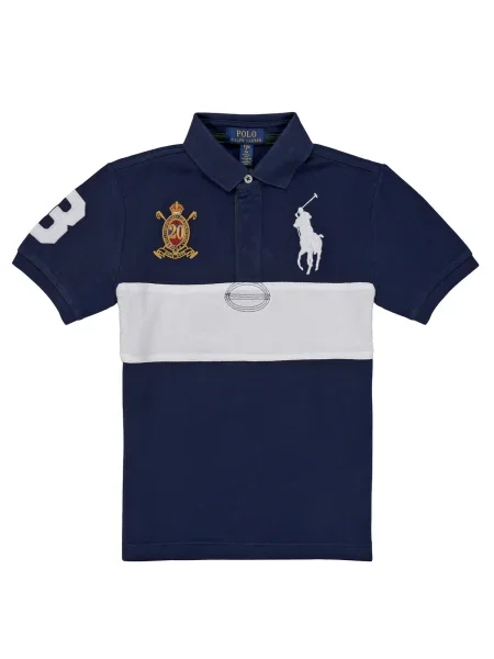 Tricou polo copii Polo Ralph Lauren albastru