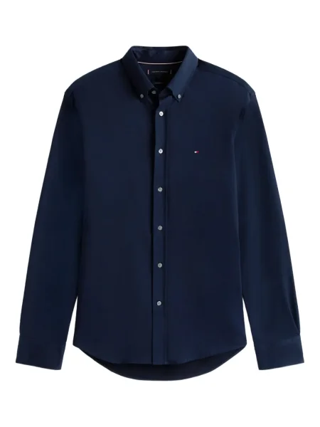 Lung cămașă Tommy Hilfiger albastru