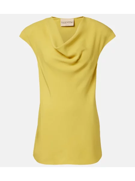 Top Valentino drapat verde