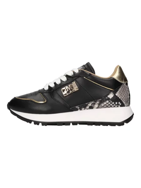 Sneakersy Cavalli Class skórzane czarne