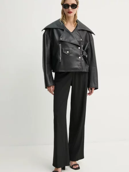 Куртка Nanushka ADO перехідна oversize чорний