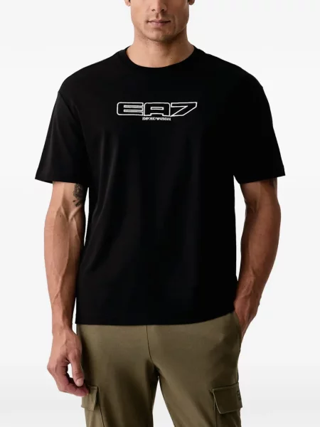 Tricou Ea7 Emporio Armani cu imagine negru