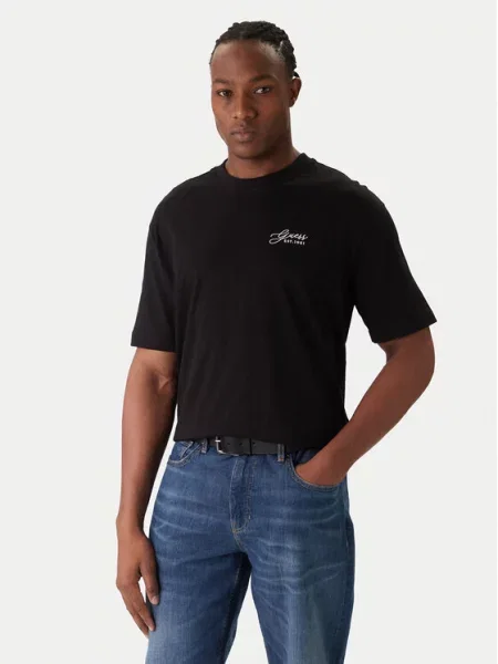 Guess T-Shirt μαύρο