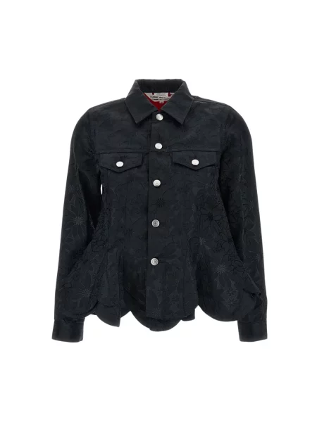 Kurtka Comme Des Garcons w kwiatki czarna