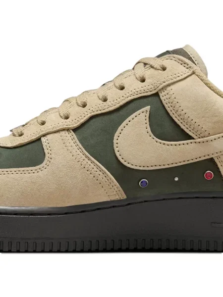 Sneakerși Nike Air Force 1 cu model piele de șarpe verde