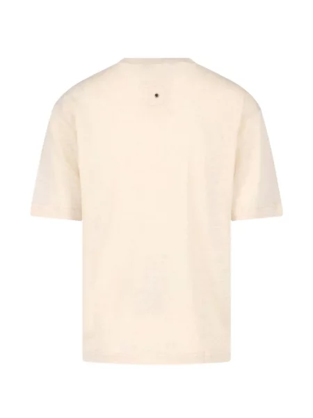 Tricou White Sand cu decolteu rotund alb