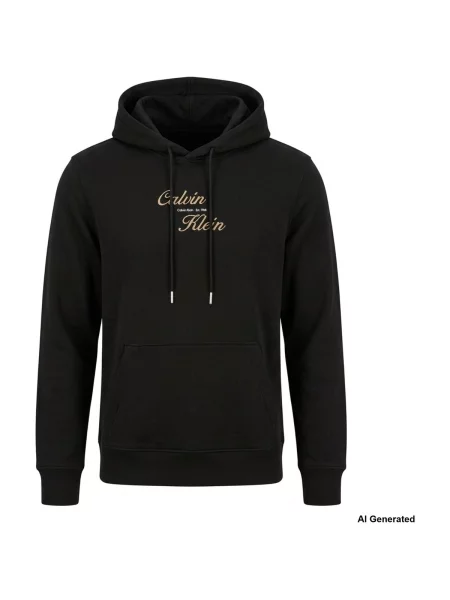 Calvin Klein Jeans Mikina kapučíno biela čierna