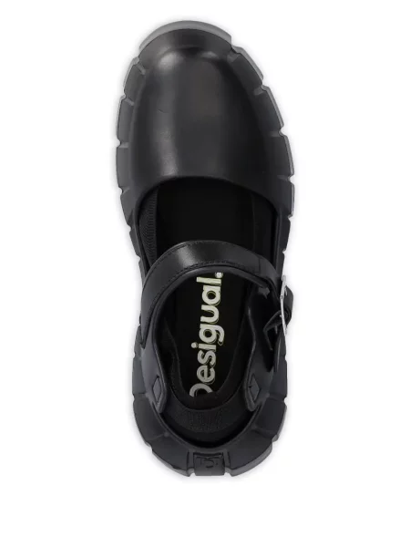 Balerini Desigual cu cataramă chunky negru