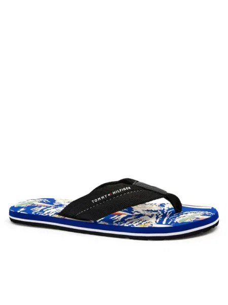 Vietnámi papucs Tommy Hilfiger nyomtatás kék