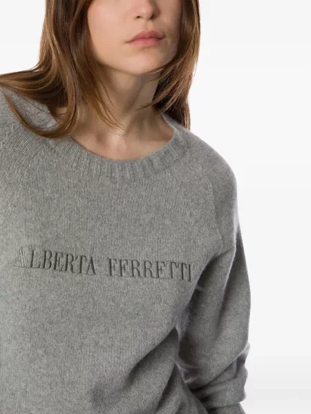 Pulover Alberta Ferretti gri