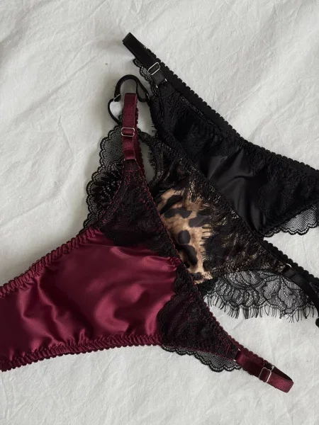 Сатиновий Набір трусів LINIYA чорний