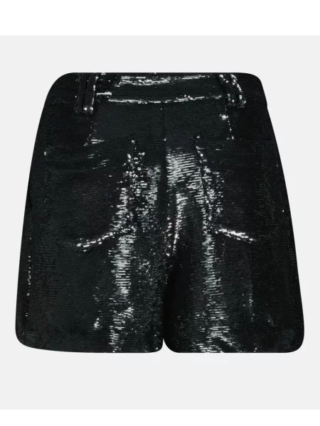 Pantaloni scurți Iro cu paiete gri