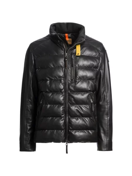 Geanta de piele Parajumpers negru
