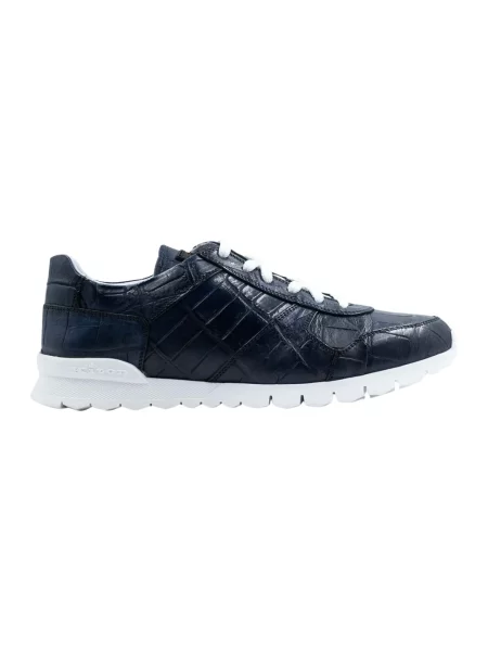Sneakersy Kiton skórzane niebieskie