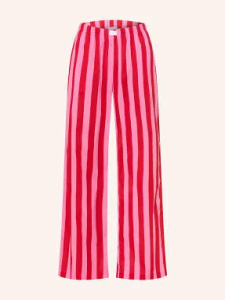 Mey Spodnie Do Spania Z Serii Happy Stripes pink czerwone
