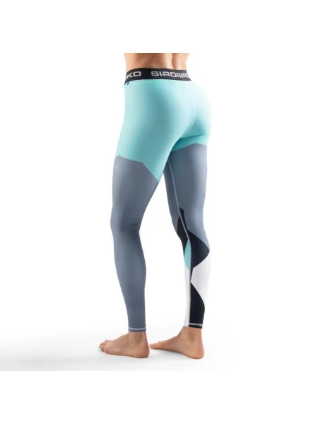 Legginsy termoaktywne Sporty zimowe Siroko Ether niebieskie