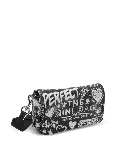 Kožna mini kožna torba Marc Jacobs crna
