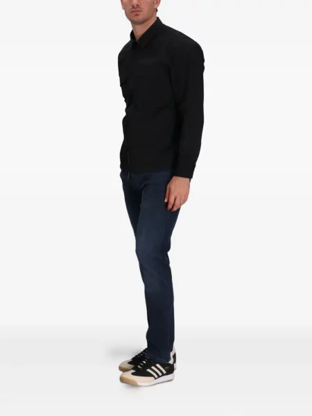 Cămașă Boss cu buzunar frontal negru