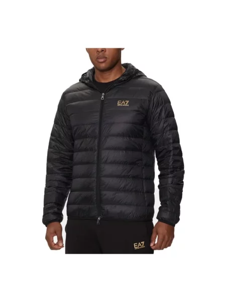Kompaktowa kurtka puchowa Emporio Armani Ea7 czarna