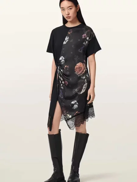 AllSaints асиметрична сукня LANA LACE