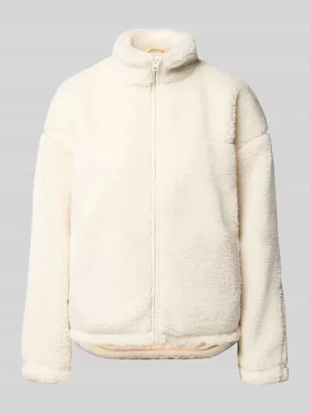 Kurtka typu teddy ze stójką Review biała