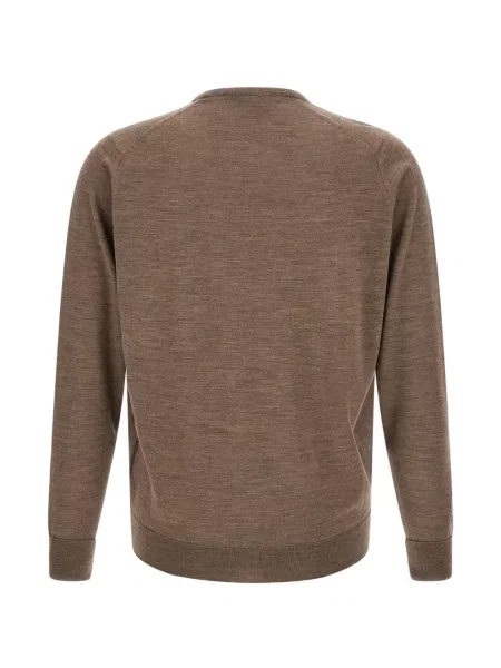 Pulover John Smedley de lână maro