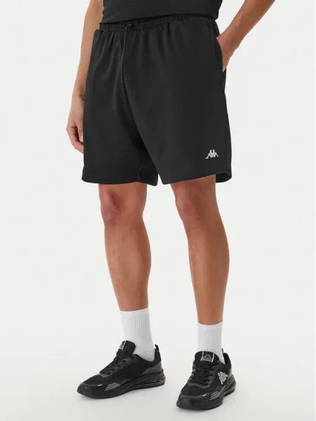 Kappa Športne kratke hlače Authentic Sumit črna