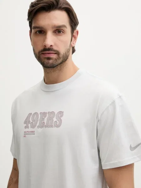 Футболка Nike с принтом серая
