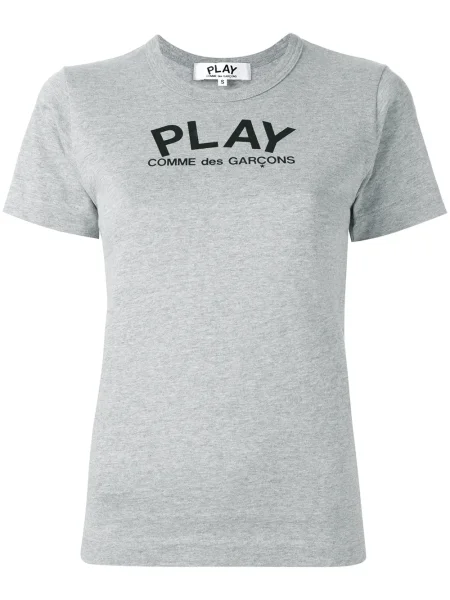 Tricou Comme Des Garcons Play cu imagine gri