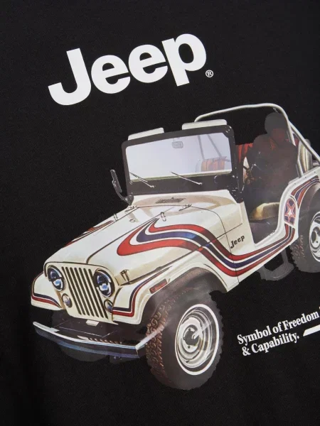 JACK & JONES Tričko béžová / červená / čierna biela